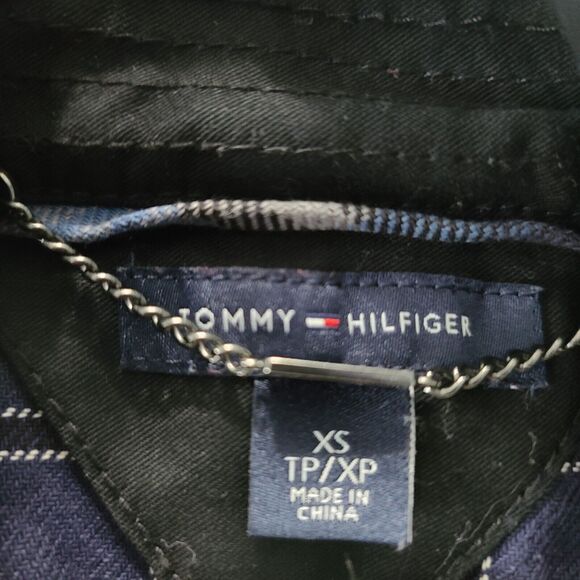 Tommy Hilfiger Long Sleeve One Button Black Trench Coat Size XS/1P Womens - Picture 5 of 12